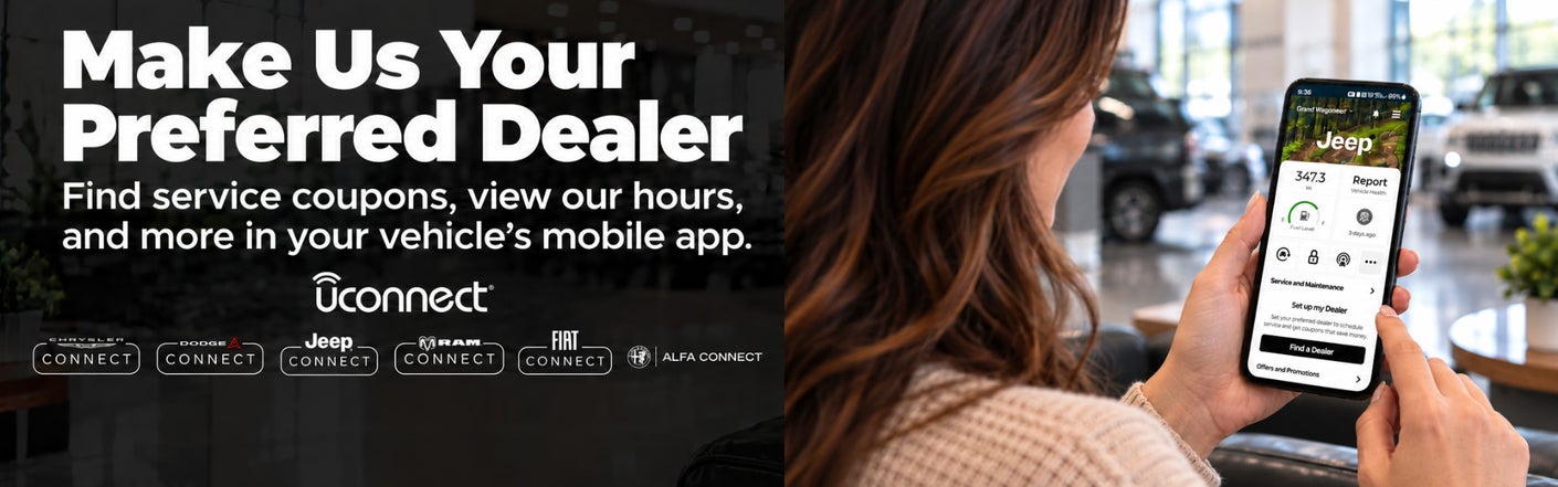 uconnect® make us your preferred dealer | Enumclaw Chrysler Jeep Dodge Ram in Enumclaw WA