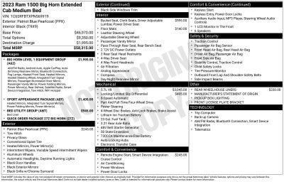 2023 RAM 1500 Big Horn/Lone Star