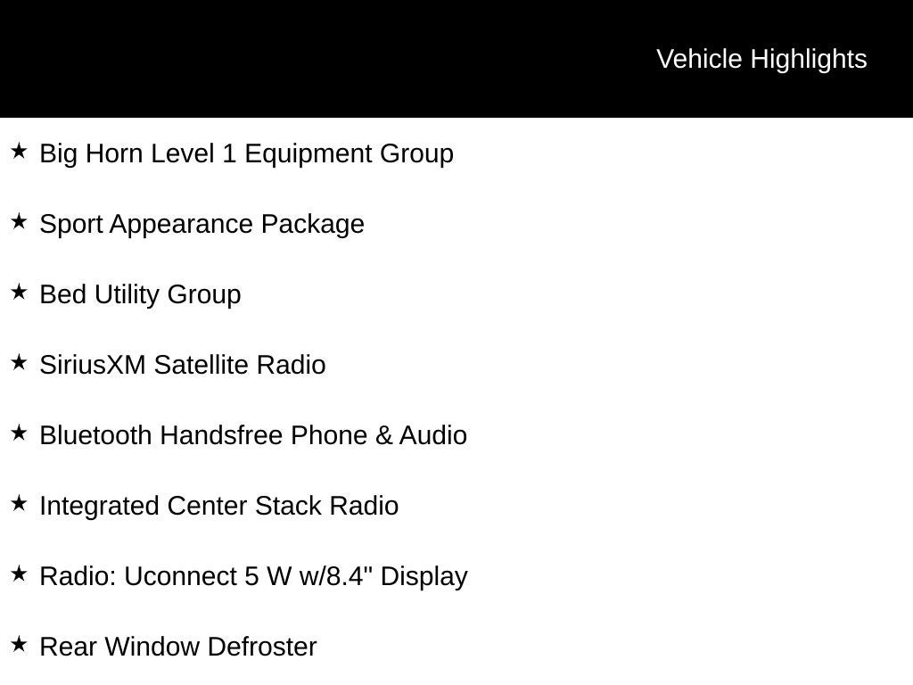 2023 RAM 1500 Big Horn/Lone Star