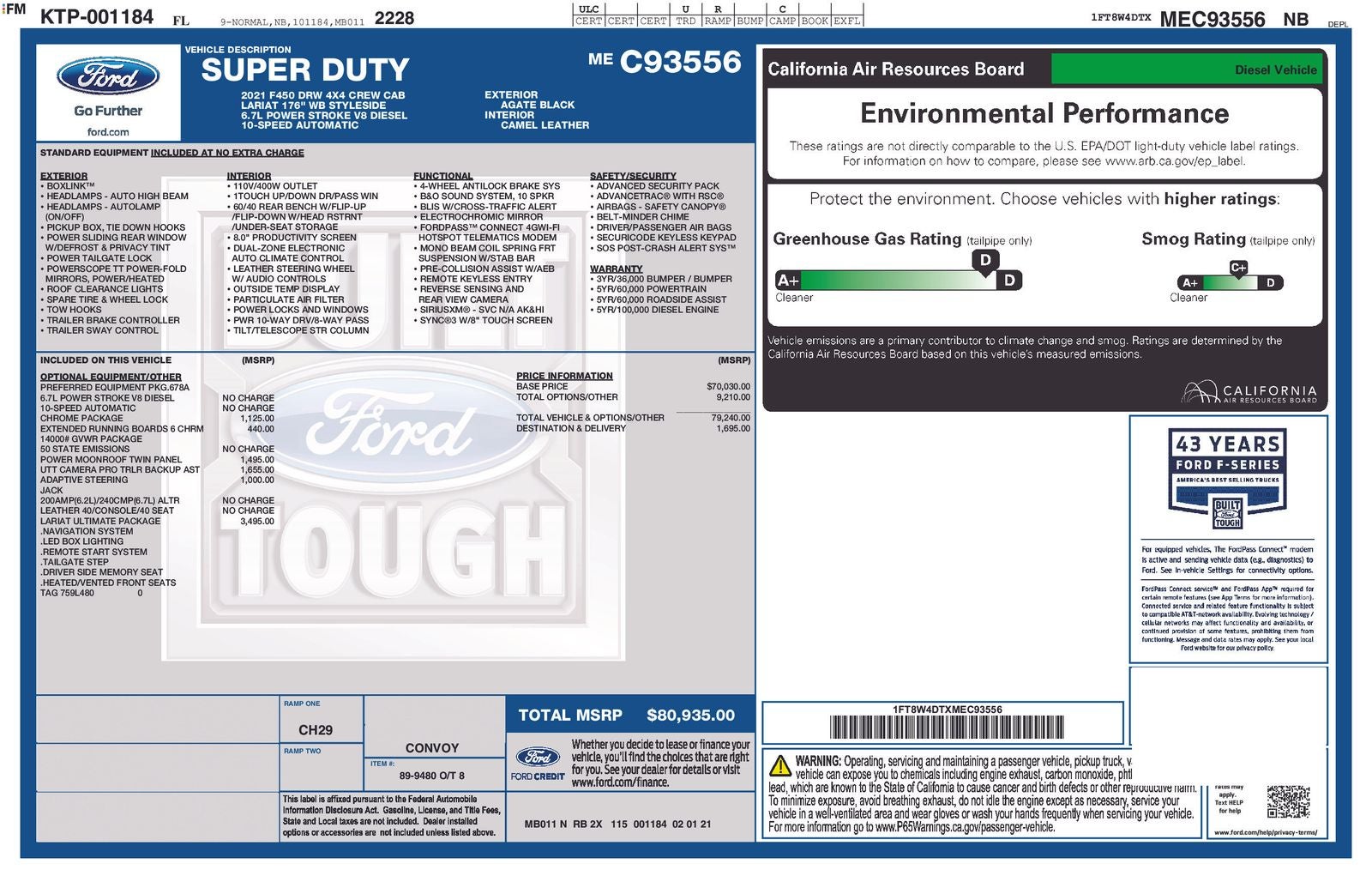 2021 Ford F-450 Lariat DRW