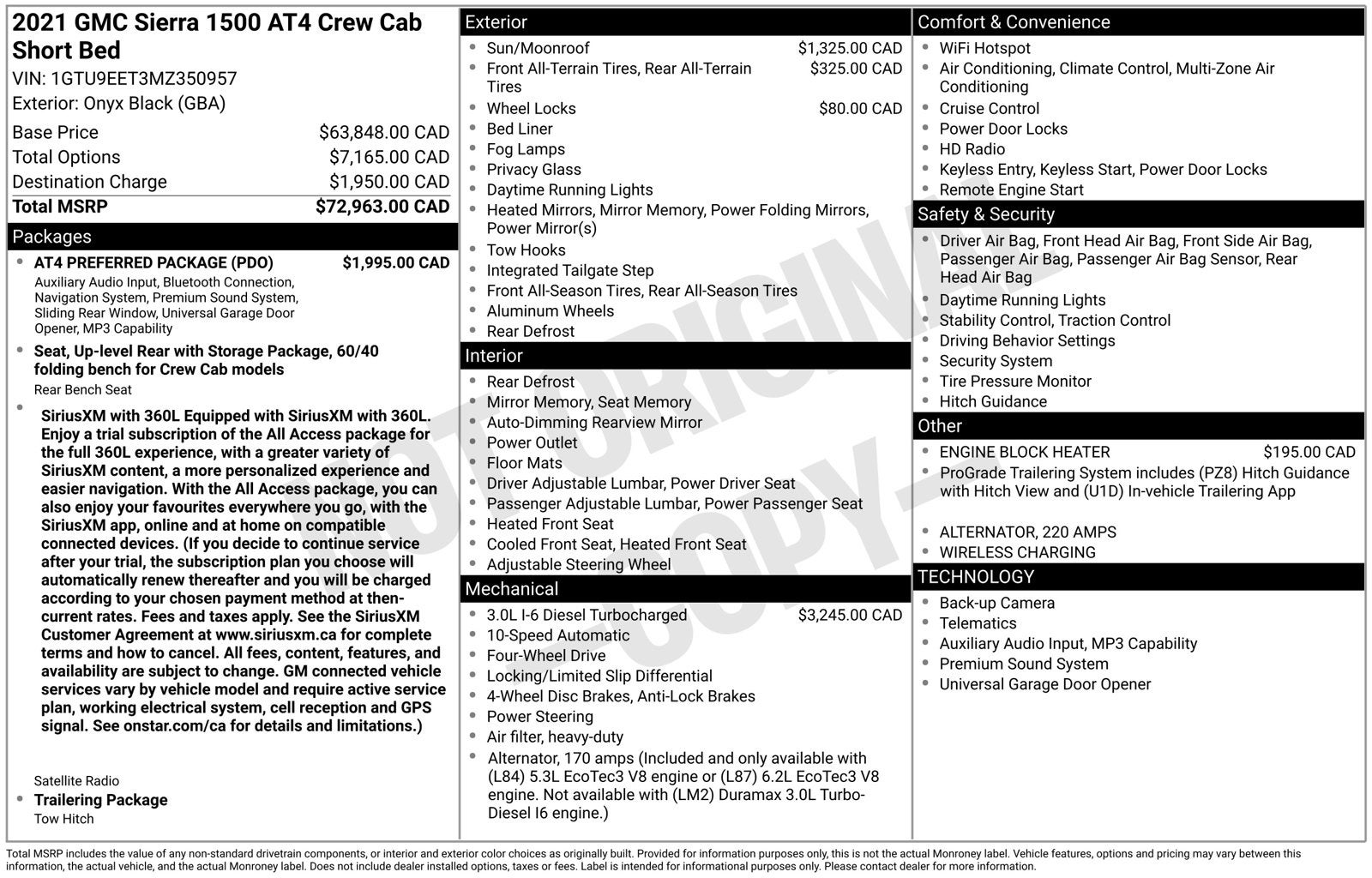2021 GMC Sierra 1500 AT4
