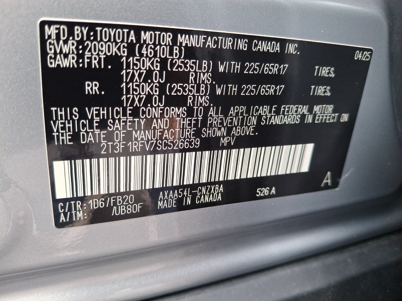 2025 Toyota RAV4 LE