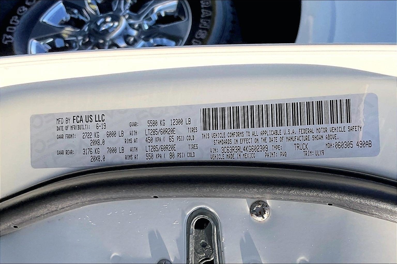 2019 RAM 3500 Limited HO Aisin