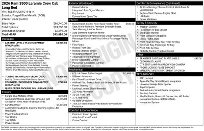 2026 RAM 3500 Laramie Dually