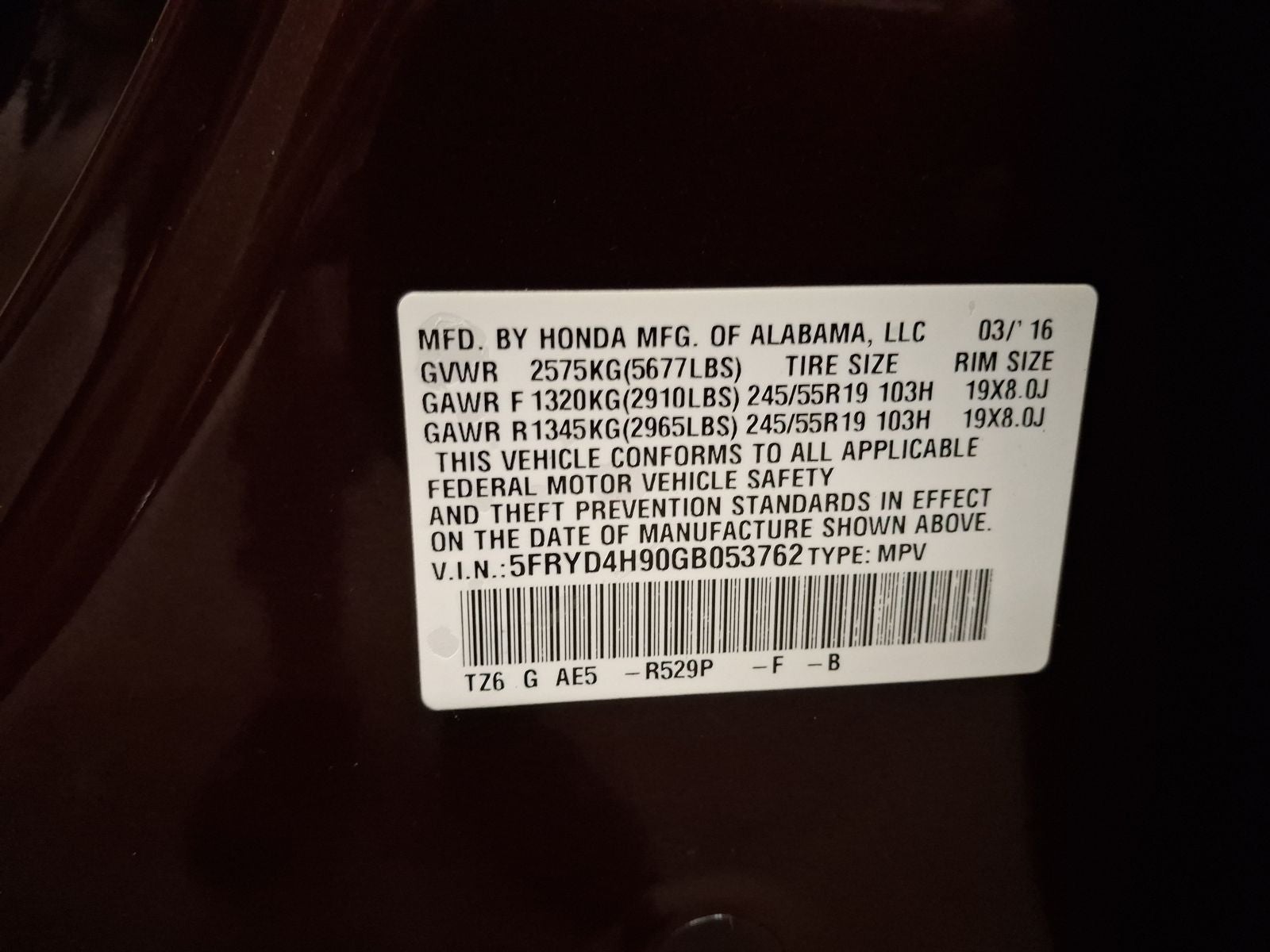 2016 Acura MDX 3.5L SH-AWD w/Advance Package