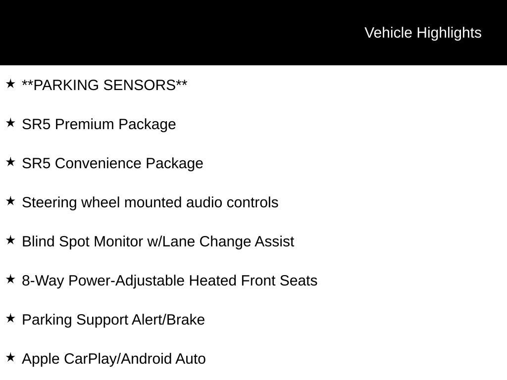 2024 Toyota Tundra SR5