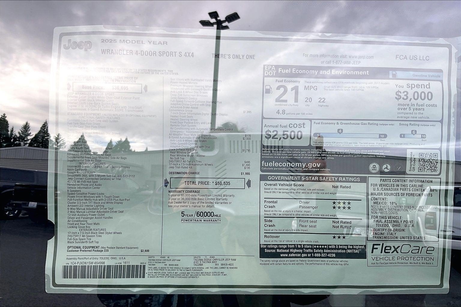 2025 Jeep Wrangler Sport S