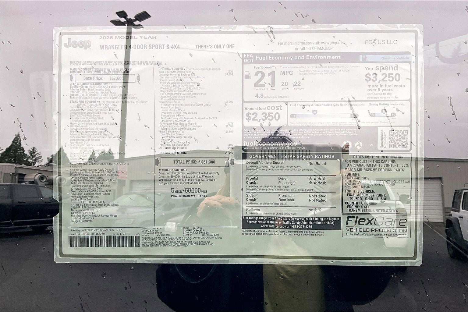 2026 Jeep Wrangler Sport S