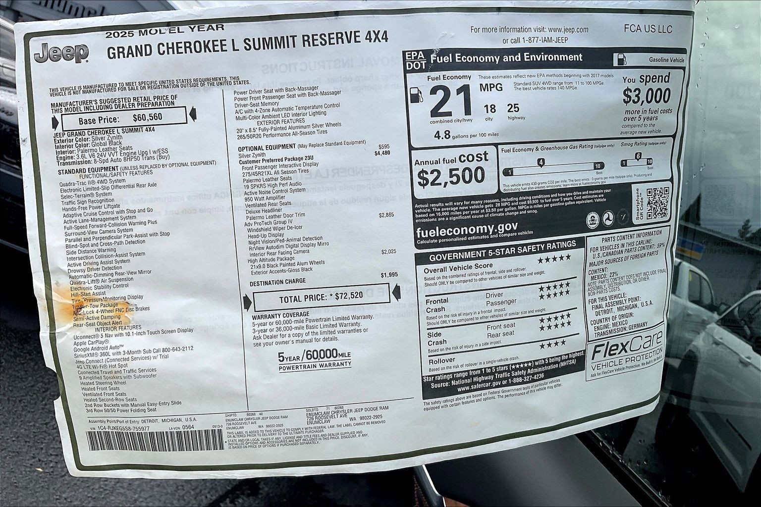 2025 Jeep Grand Cherokee L Summit