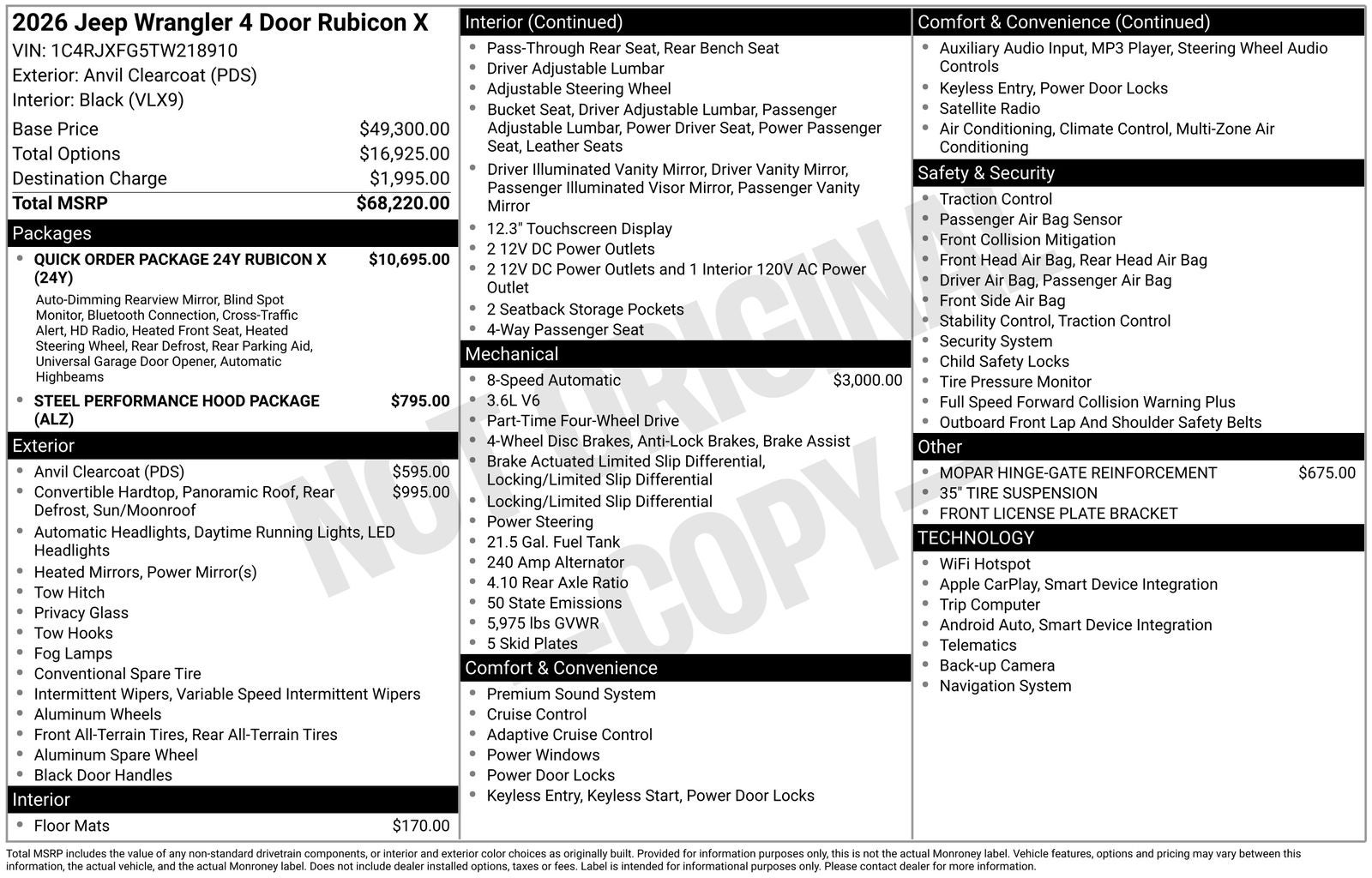 2026 Jeep Wrangler Rubicon X