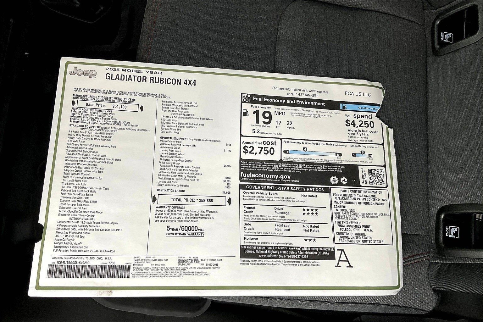 2025 Jeep Gladiator Rubicon