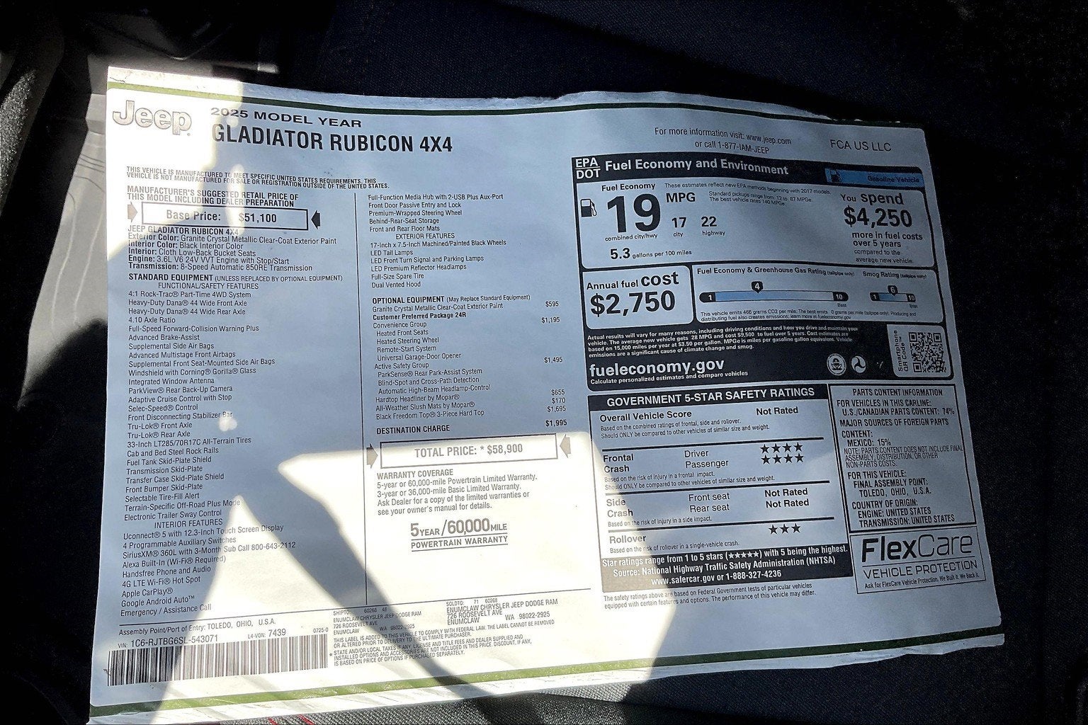 2025 Jeep Gladiator Rubicon