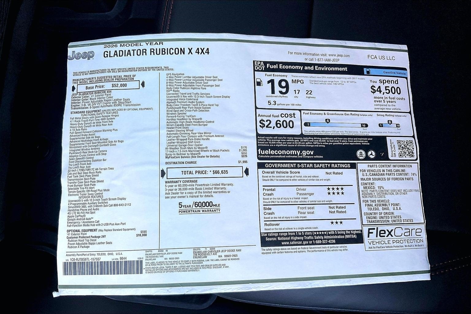 2026 Jeep Gladiator Rubicon