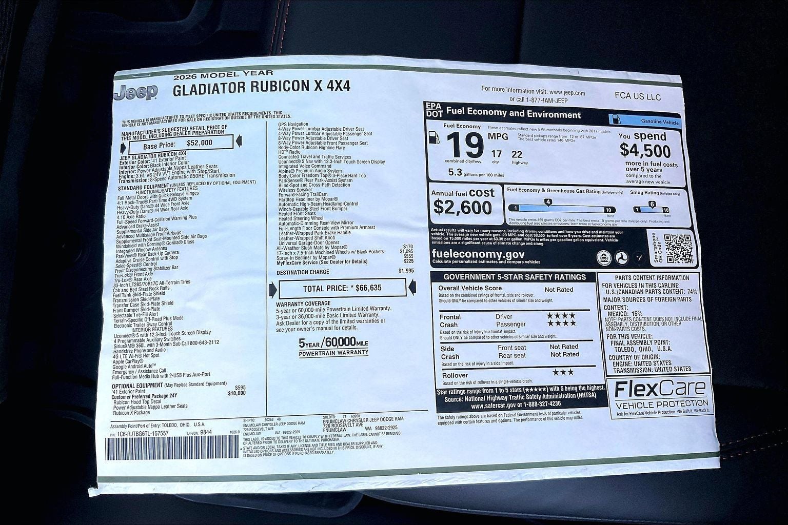 2026 Jeep Gladiator Rubicon