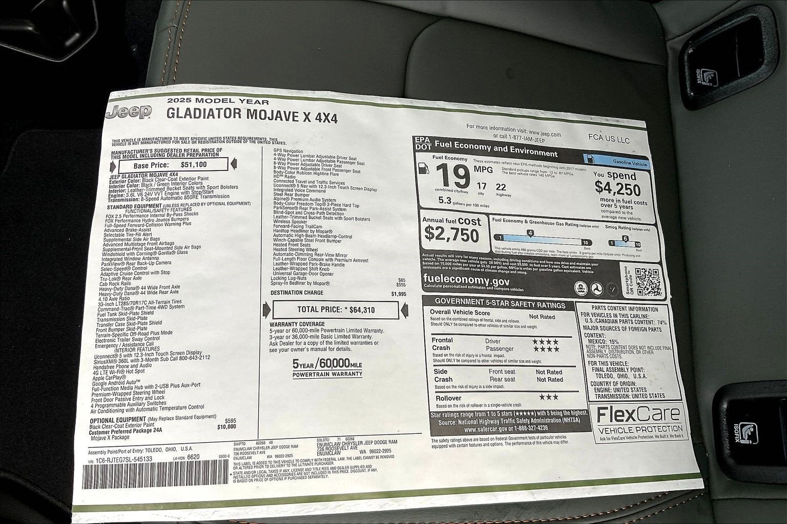 2025 Jeep Gladiator Mojave