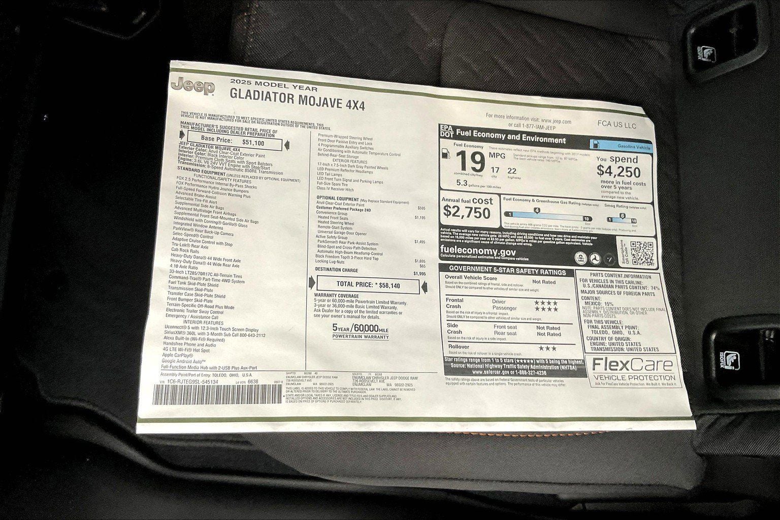 2025 Jeep Gladiator Mojave