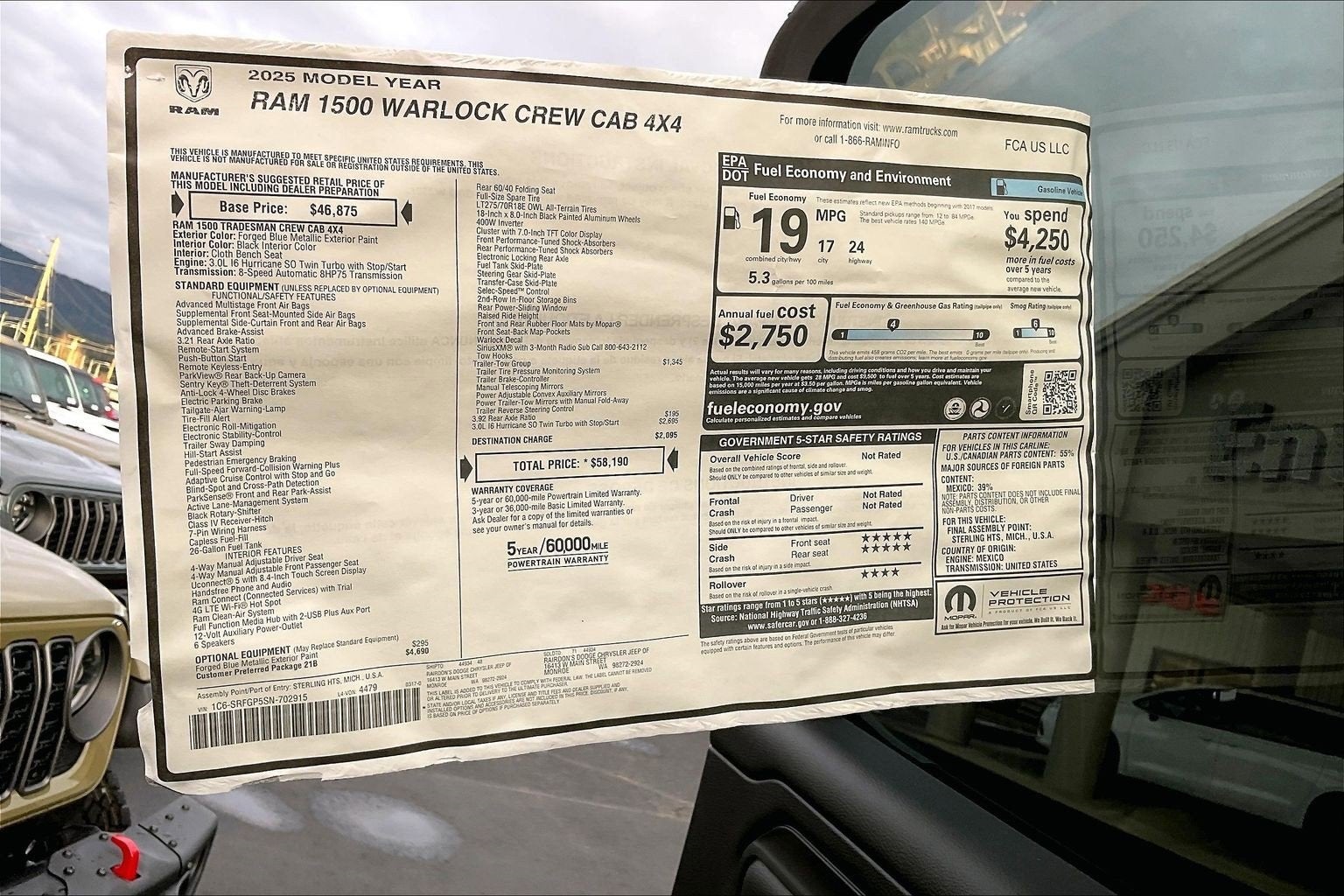 2025 RAM Ram 1500 Tradesman Warlock