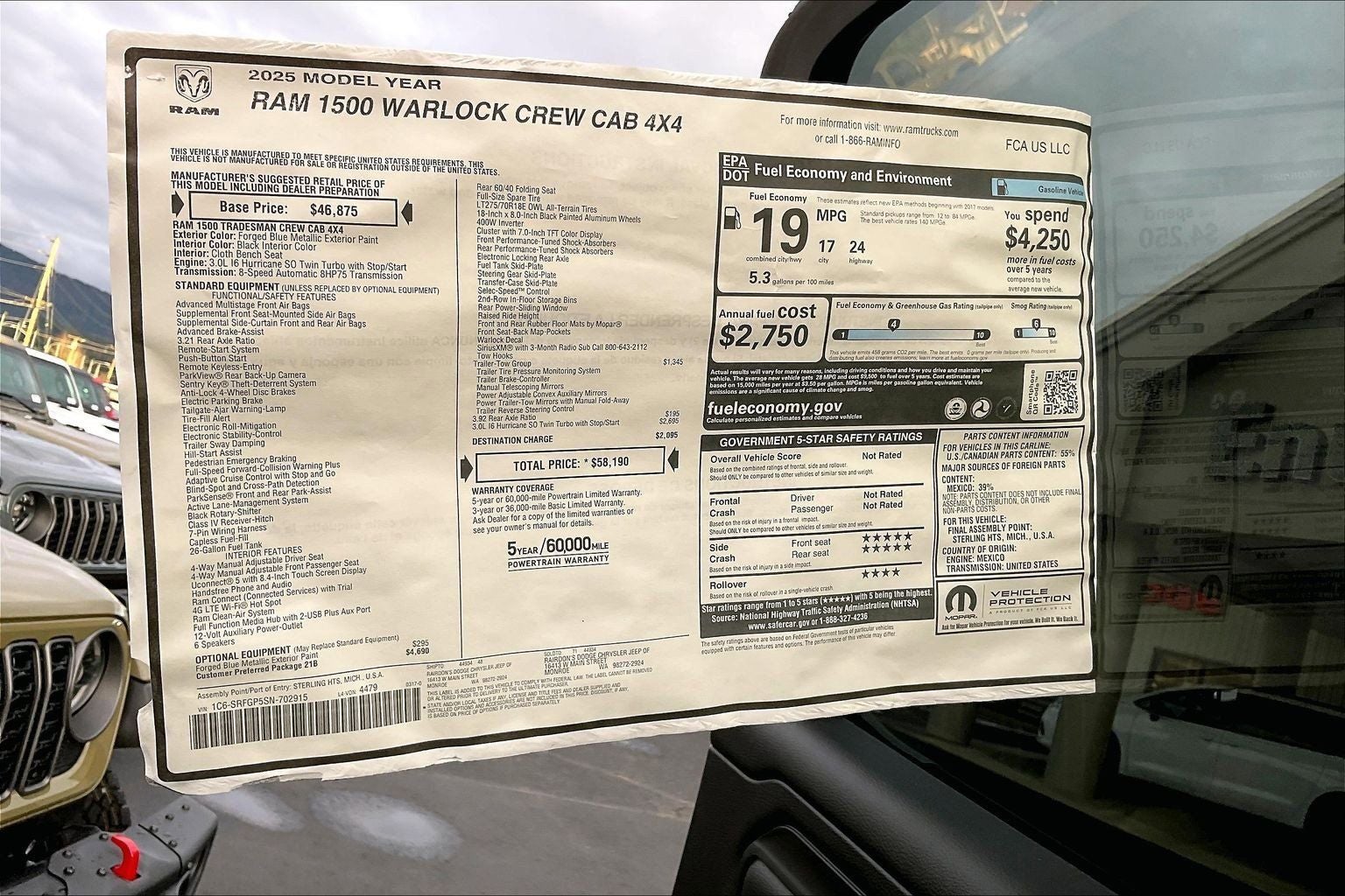 2025 RAM Ram 1500 Tradesman Warlock