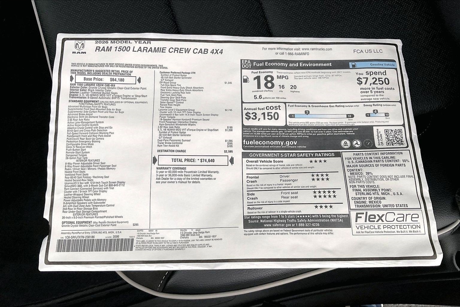 2026 RAM Ram 1500 Laramie