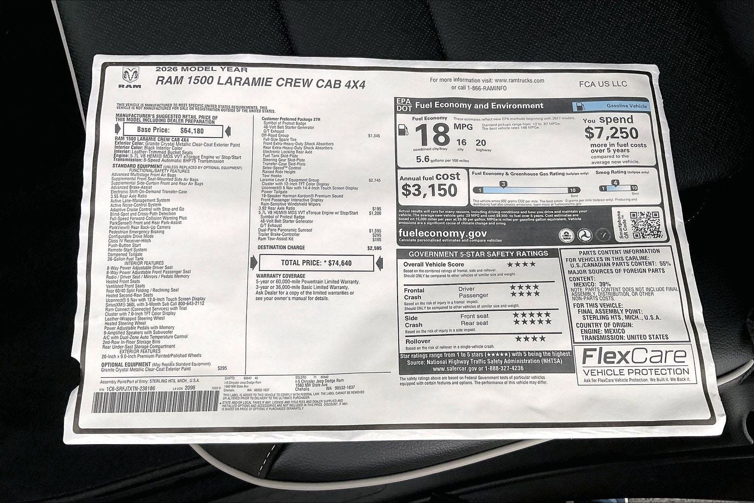 2026 RAM Ram 1500 Laramie