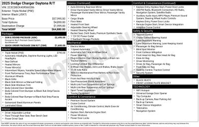 2025 Dodge Charger R/T