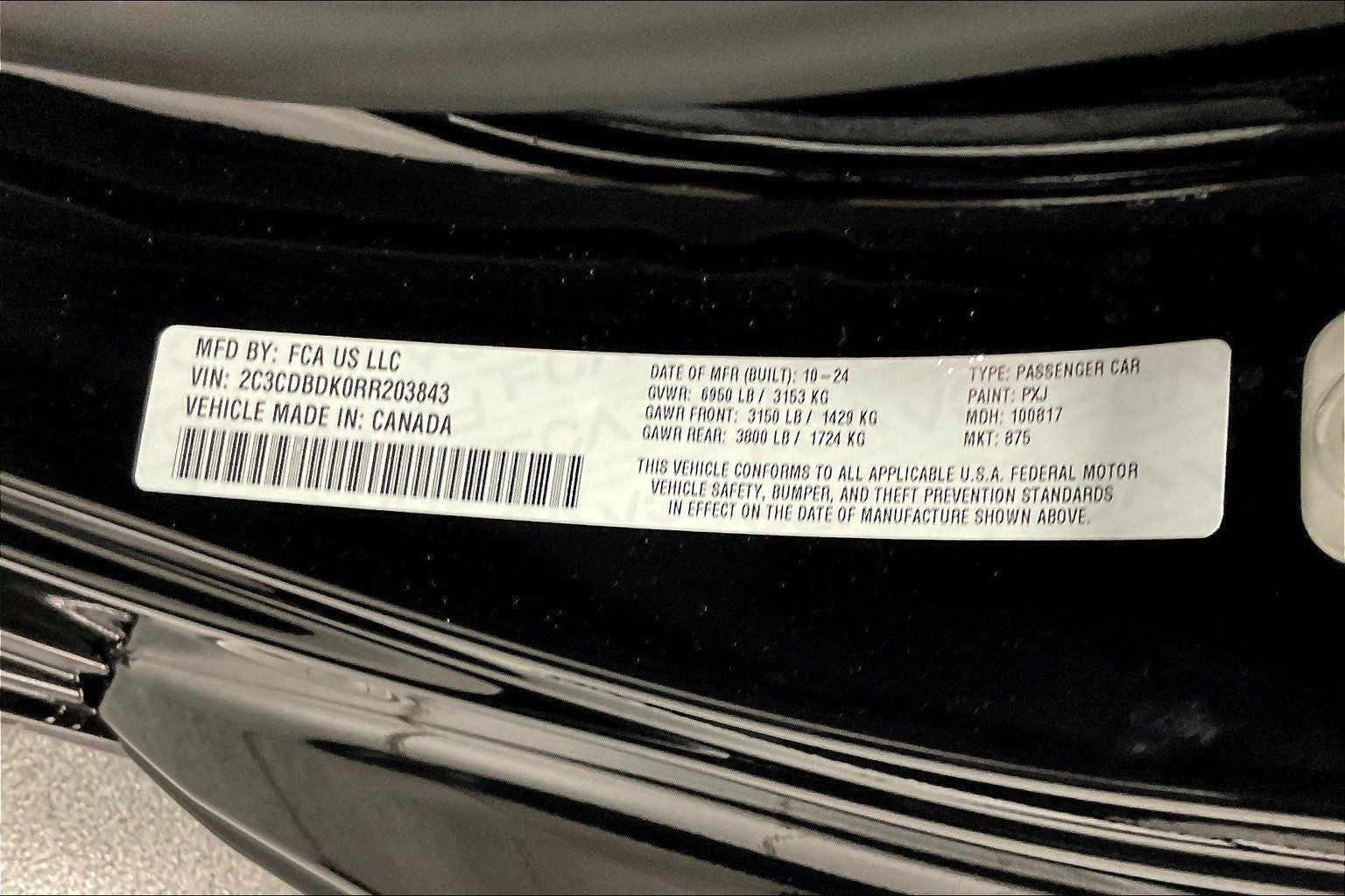 2024 Dodge Charger R/T Scat Pack Track Package