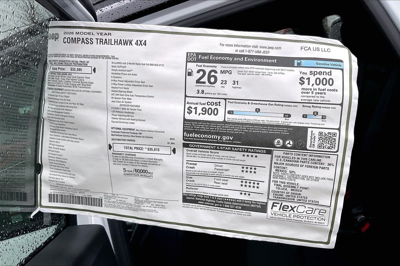 2026 Jeep Compass Trailhawk