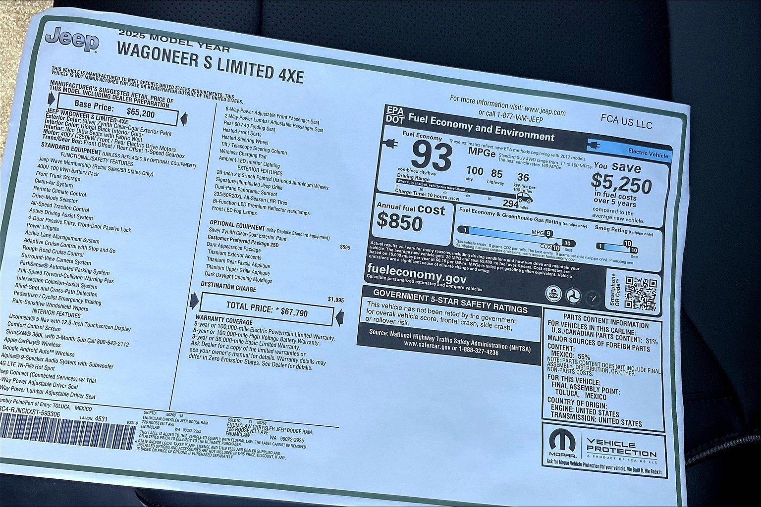 2025 Jeep Wagoneer S Limited