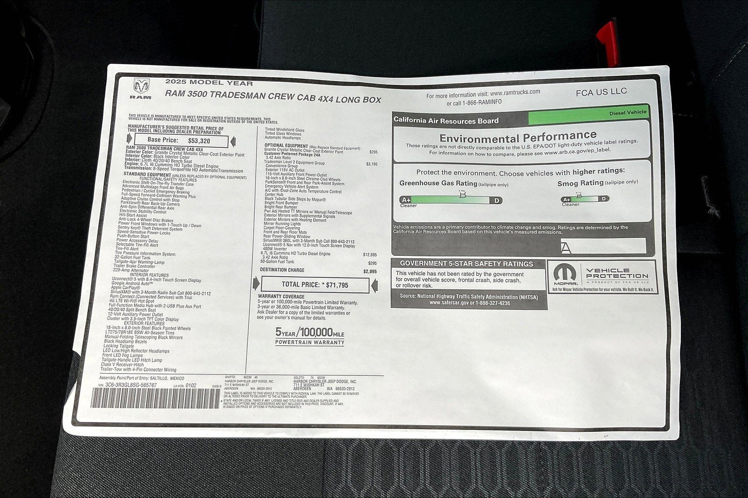 2025 RAM Ram 3500 Tradesman