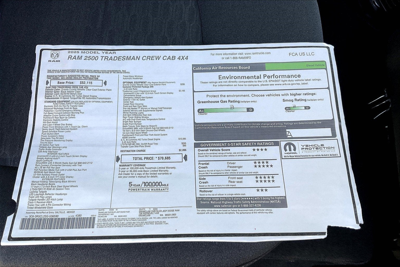 2025 RAM Ram 2500 Tradesman