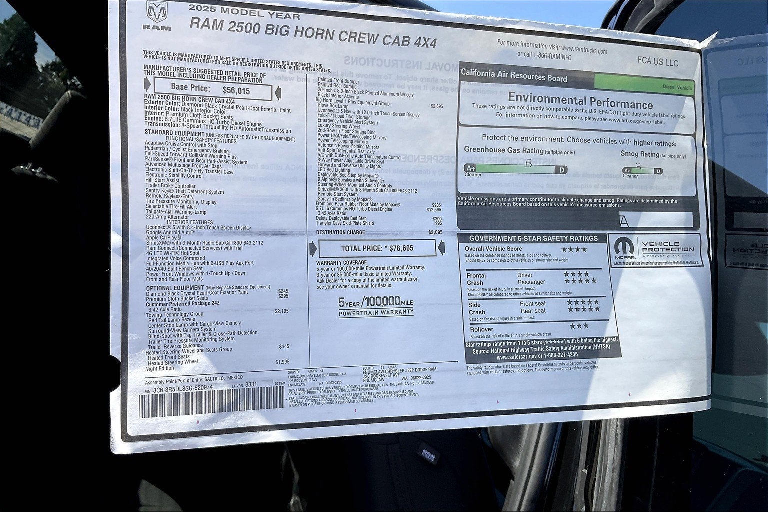 2025 RAM Ram 2500 Big Horn