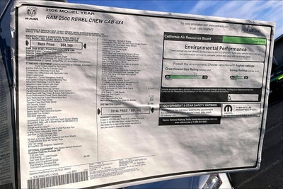 2026 RAM Ram 2500 Rebel