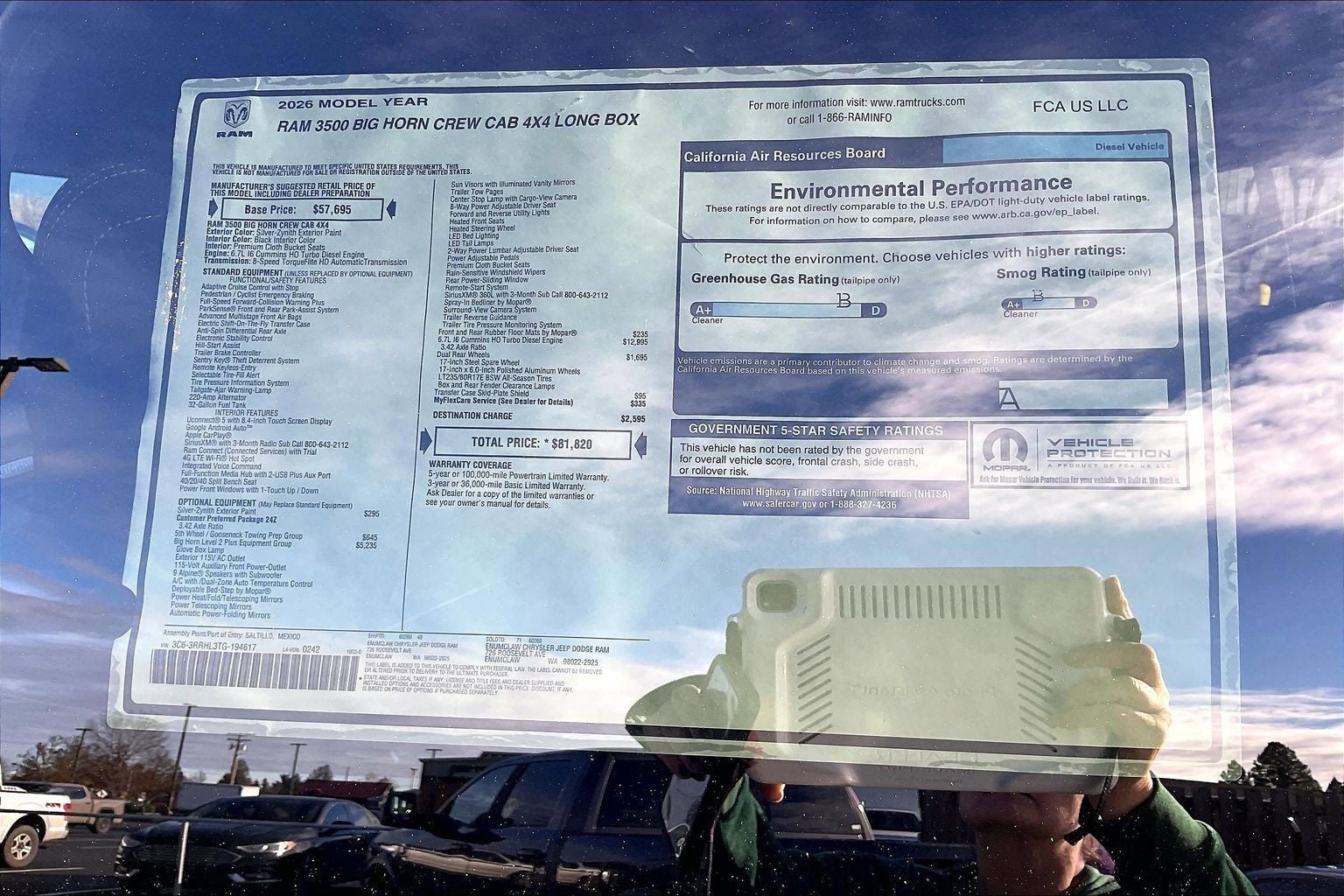 2026 RAM Ram 3500 Big Horn