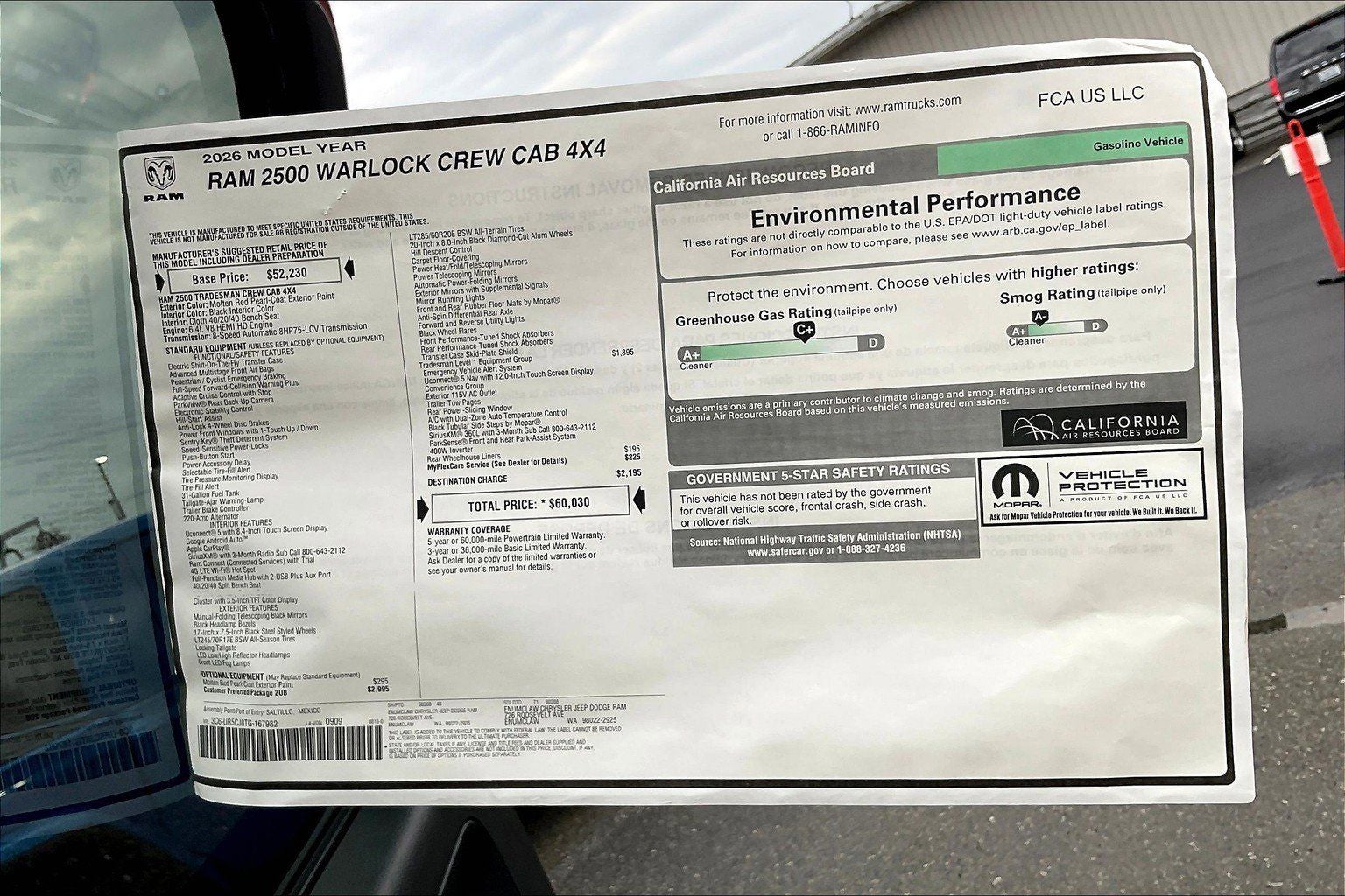 2026 RAM Ram 2500 Tradesman Warlock