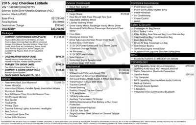 2016 Jeep Cherokee Latitude