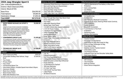 2024 Jeep Wrangler Sport S