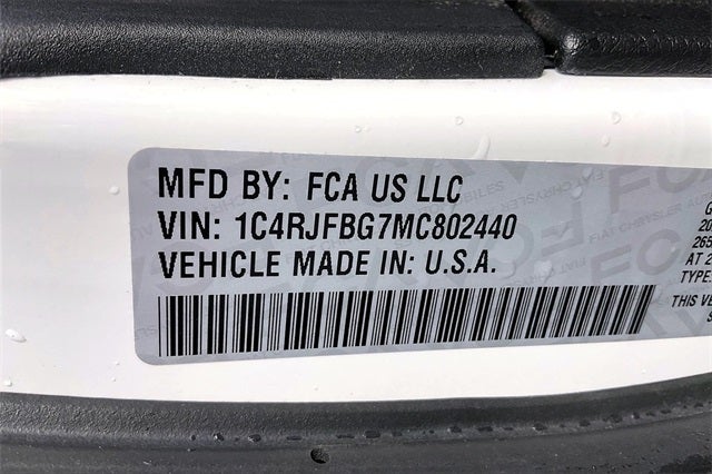 2021 Jeep Grand Cherokee 80th Anniversary Edition