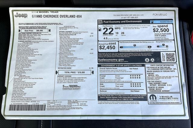 2024 Jeep Grand Cherokee Overland