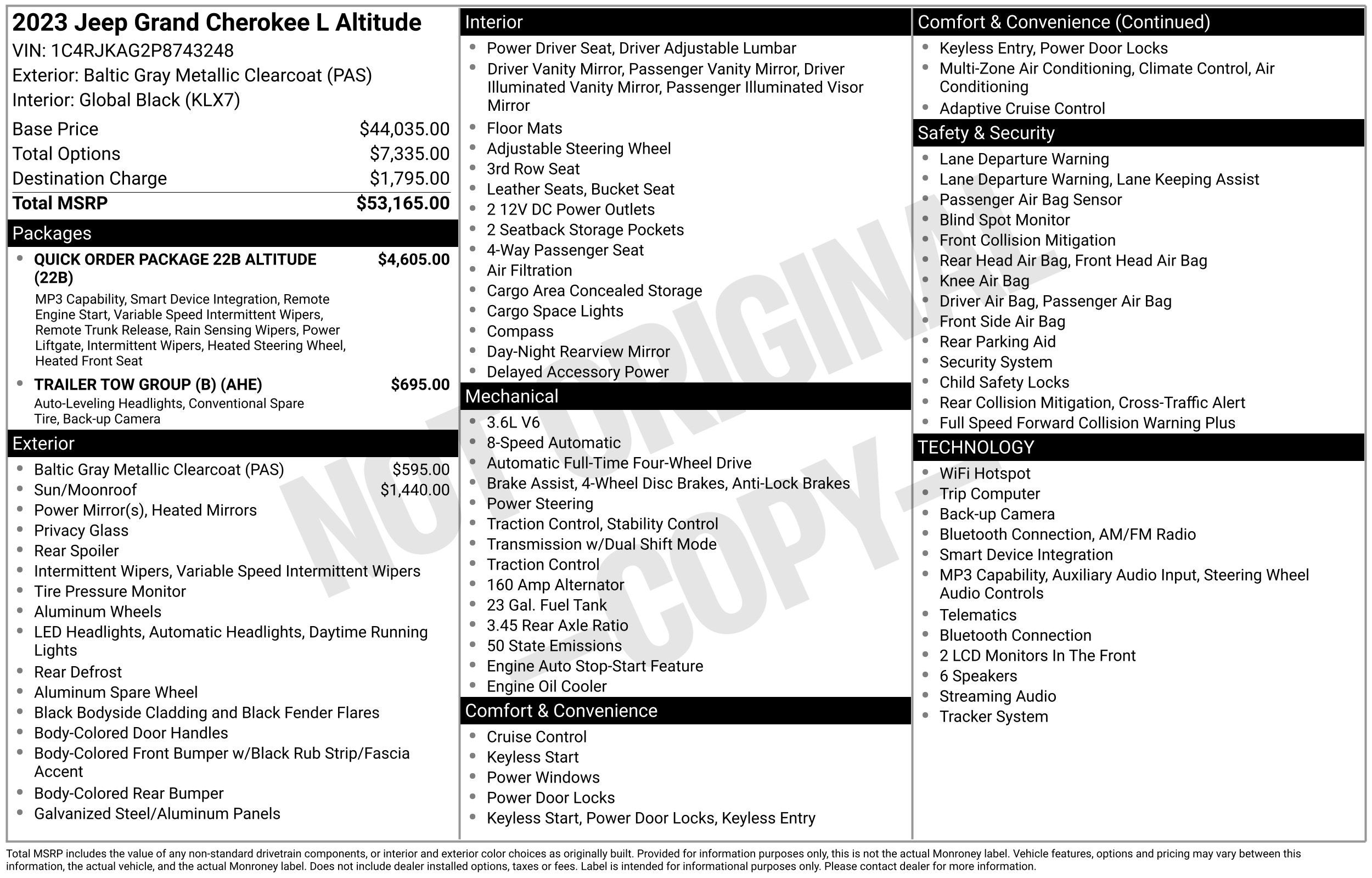 2023 Jeep Grand Cherokee L Altitude