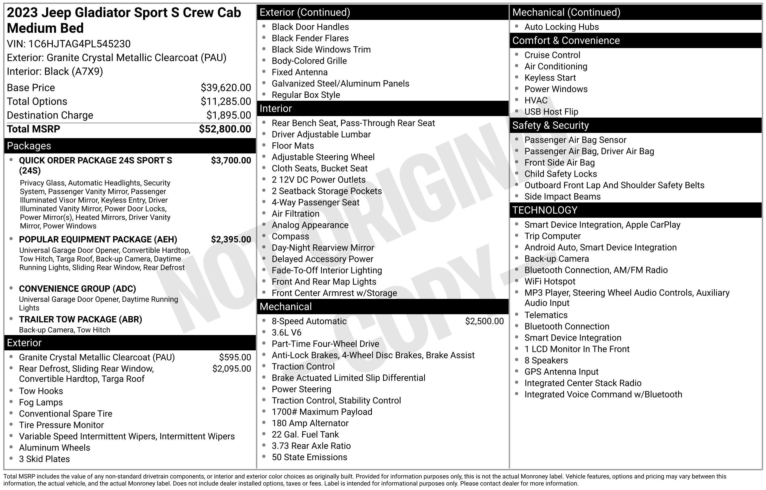 2023 Jeep Gladiator Sport S