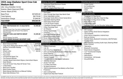 2024 Jeep Gladiator Sport