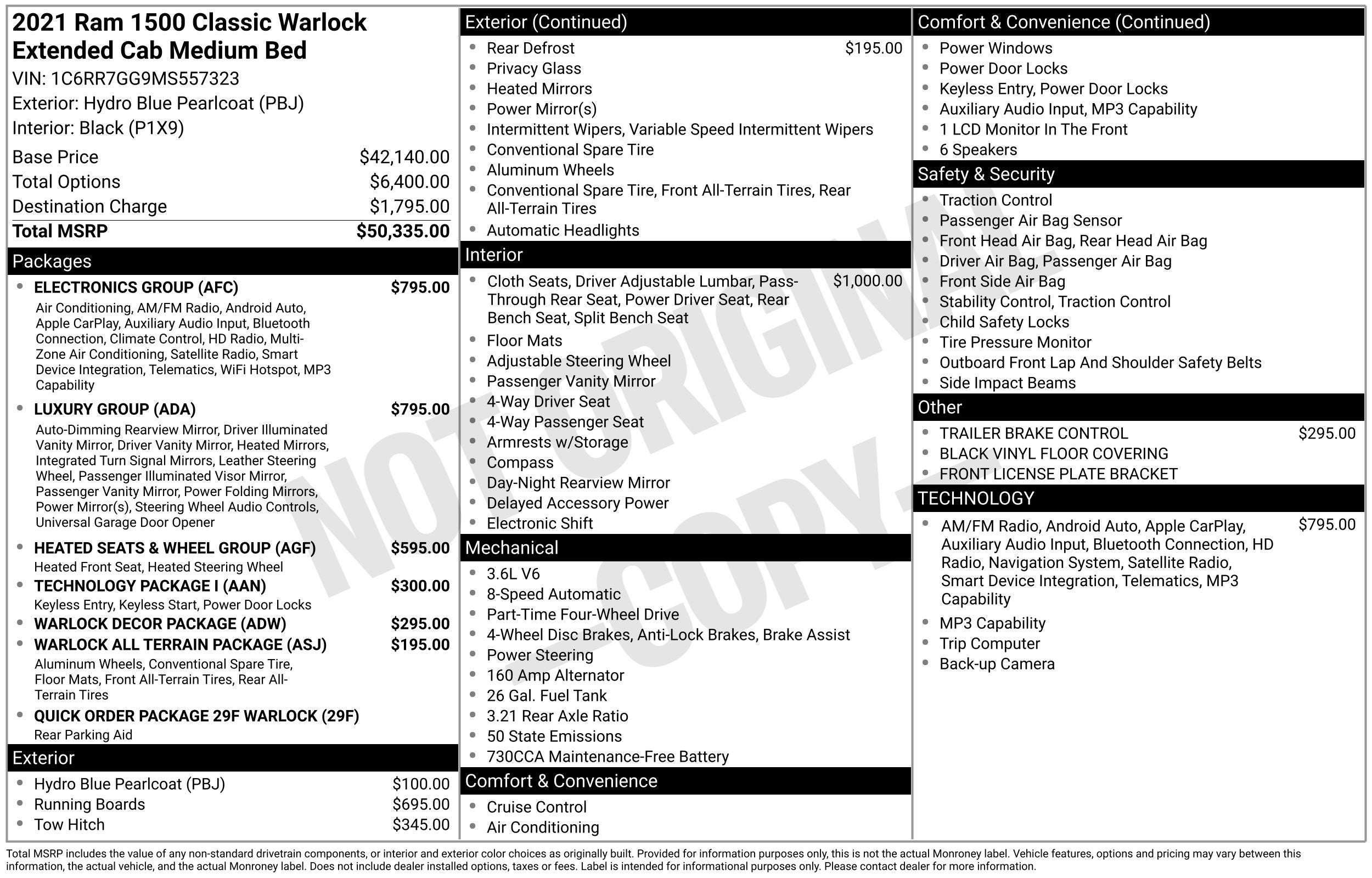 2021 RAM 1500 Classic Warlock