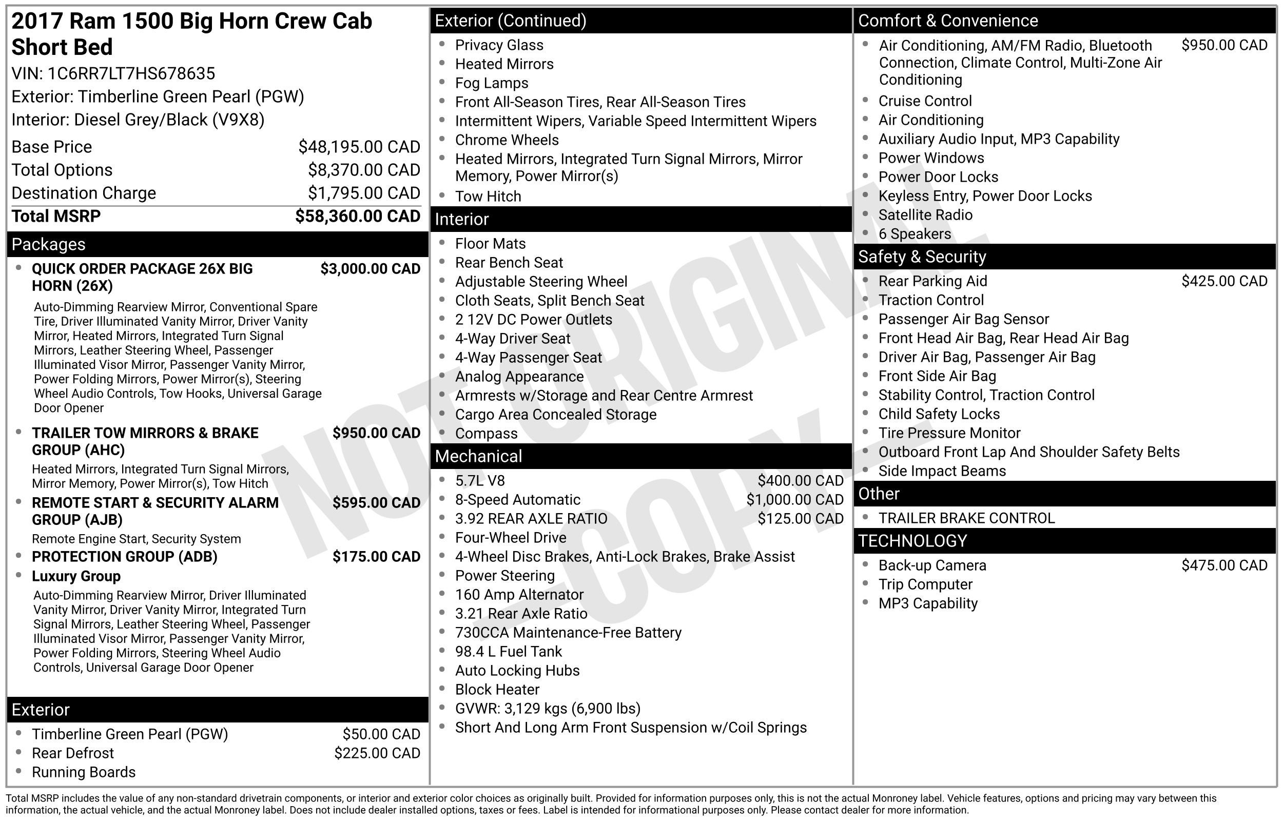 2017 RAM 1500 SLT