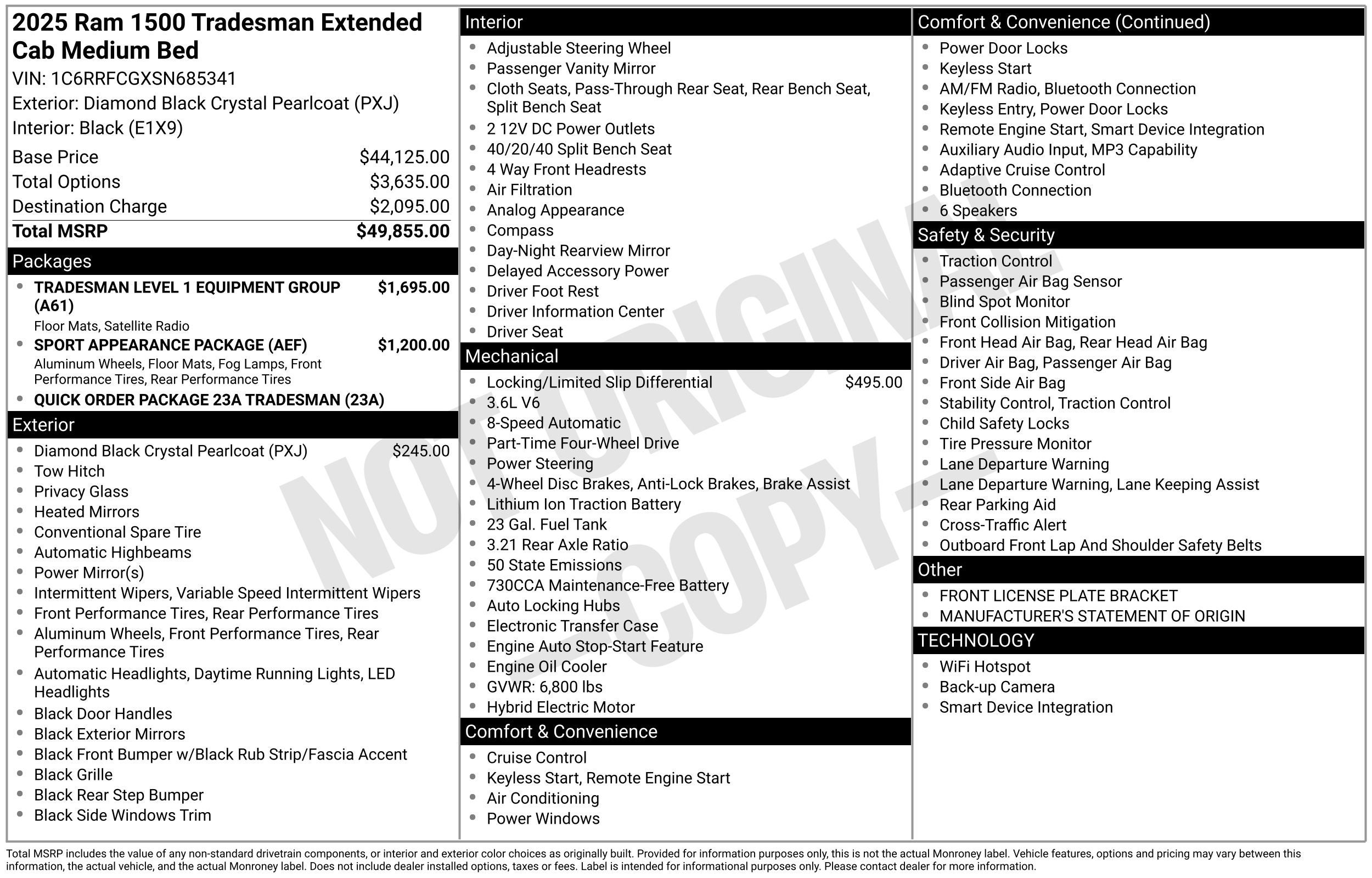 2025 RAM 1500 Tradesman