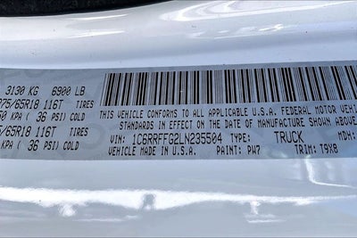 2020 RAM 1500 Big Horn/Lone Star