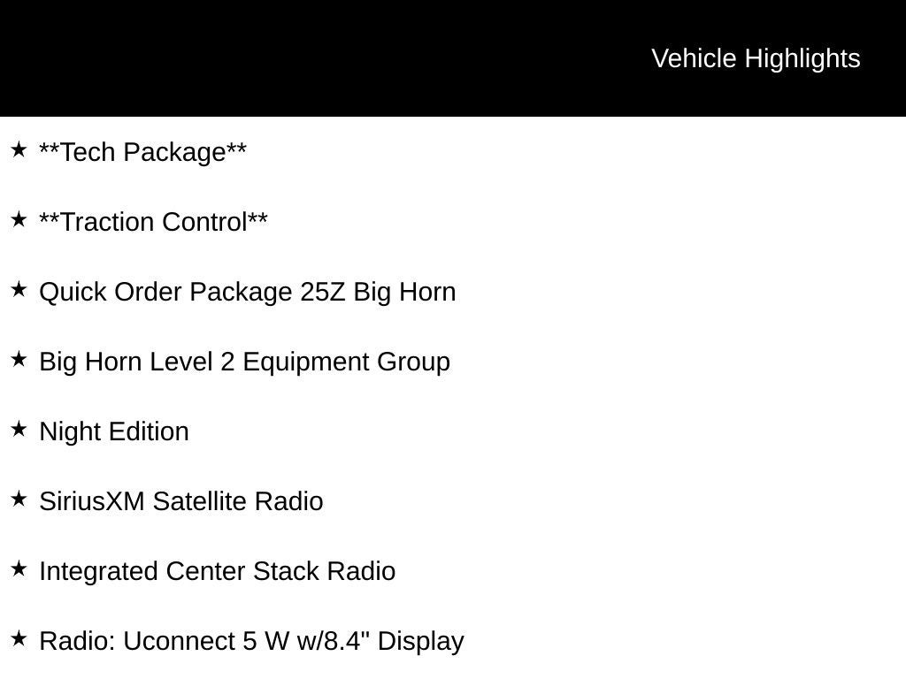 2022 RAM 1500 Big Horn/Lone Star