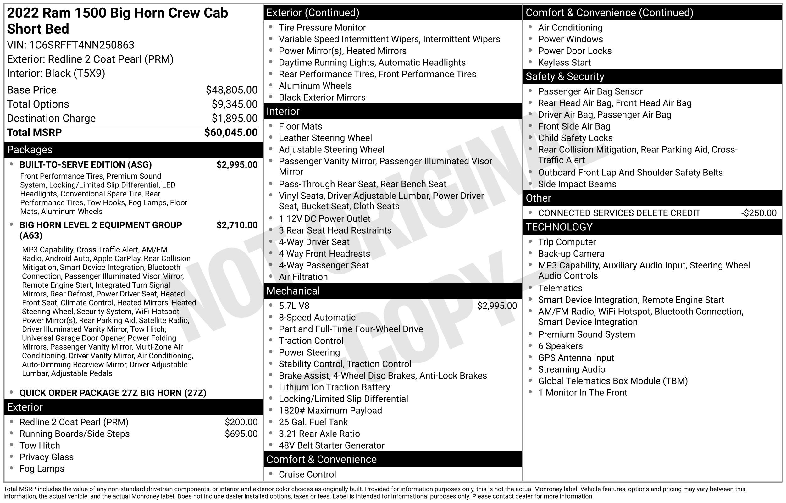2022 RAM 1500 Big Horn/Lone Star