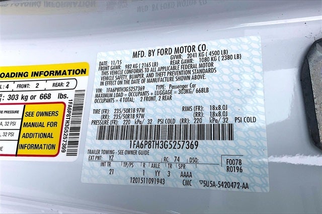 2016 Ford Mustang EcoBoost