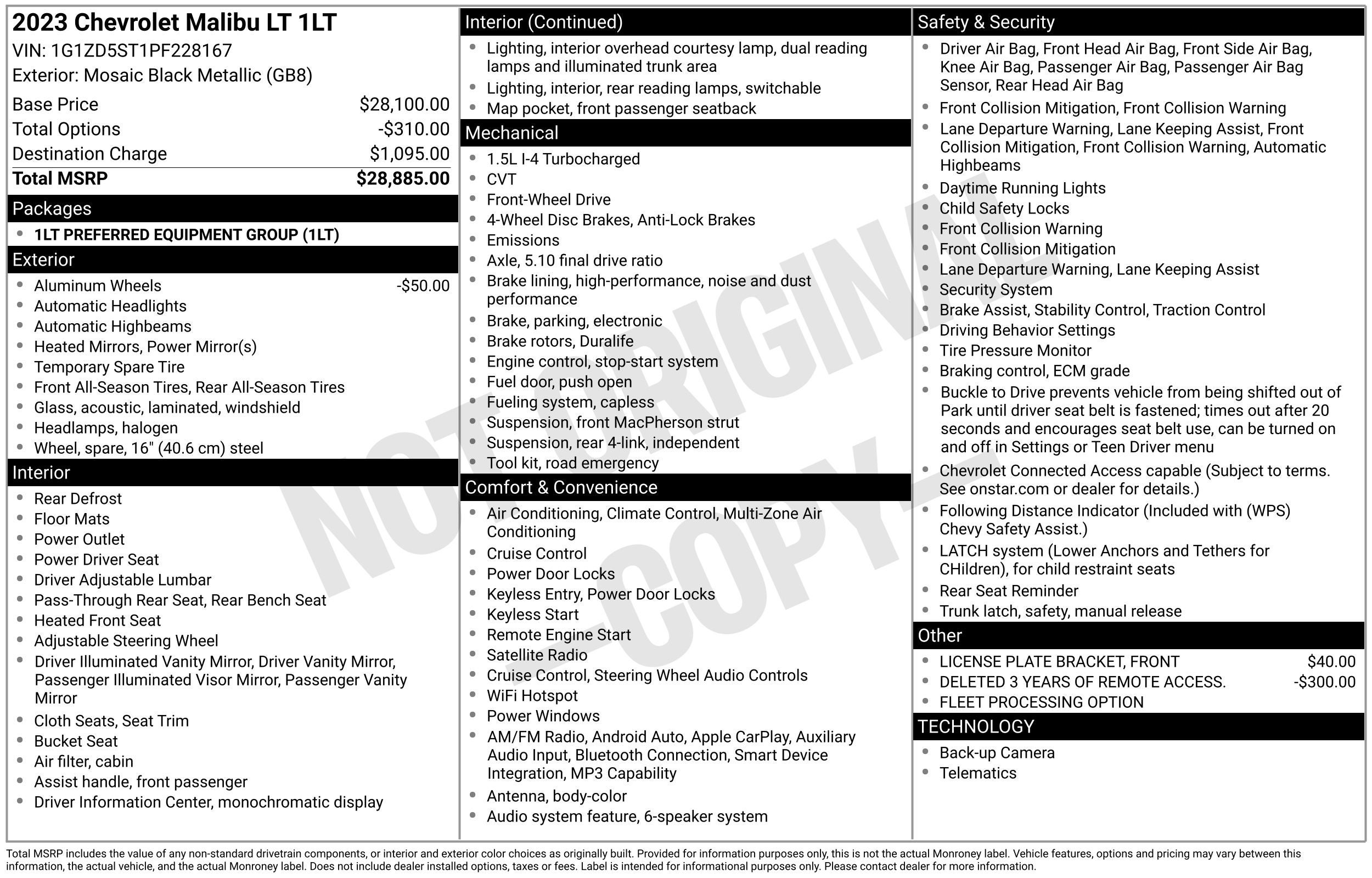 2023 Chevrolet Malibu LT 1LT