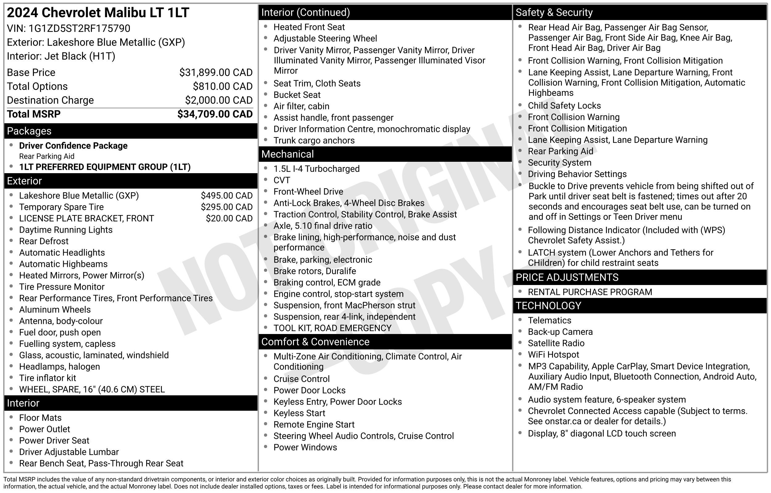 2024 Chevrolet Malibu LT 1LT